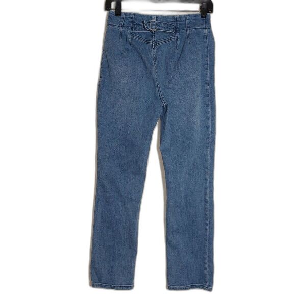 Anthropologie Maeve  Bombshell Slim Straight Jeans Style:OB1621587 Medium Wash - Picture 10 of 16